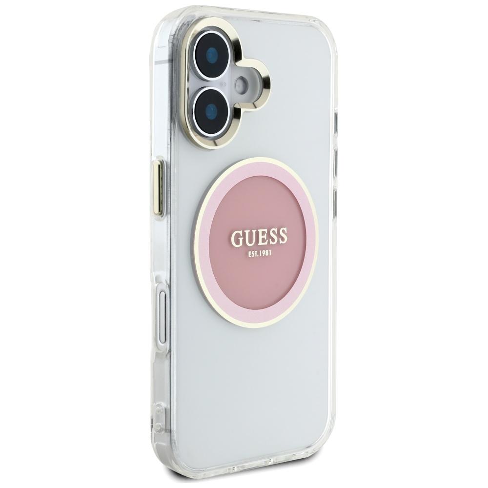 Etui do iPhone 16 Guess MagSafe Różowe