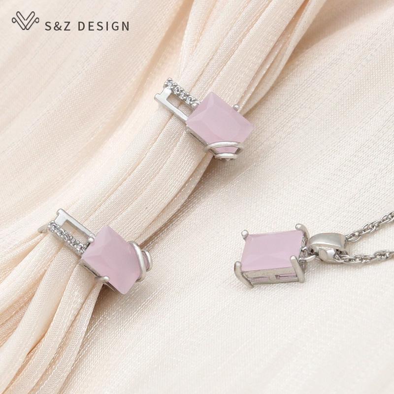 Модные элегантные серьги цвета шампанского, золотого цвета, прямоугольные серьги-капли с кристаллами, комплекты ювелирных изделий для женщин, свадебное ожерелье с подвеской из циркония