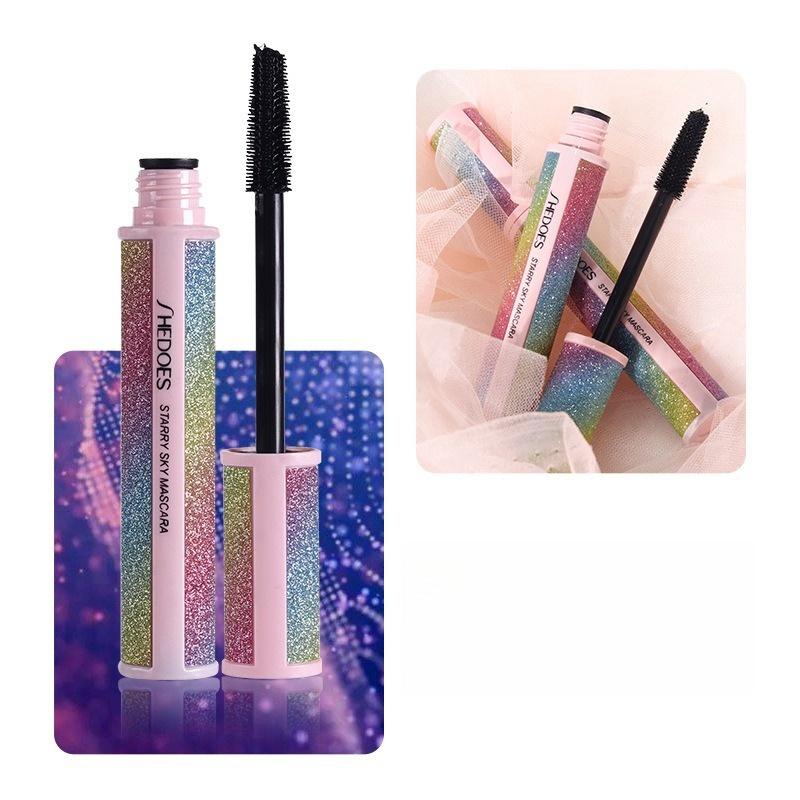 Starry Sky Extend густая подкручивающая тушь для ресниц Водостойкая и устойчивая к поту тушь для ресниц Anti Halo Dyeing Тушь для ресниц Сценический макияж