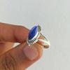 Lapis Lazuli Marquise Gemstone Ring, Solid 925 Sterling Silver Ring, Women Ring, Birthday Gift, Boho Ring, Designer Ring
