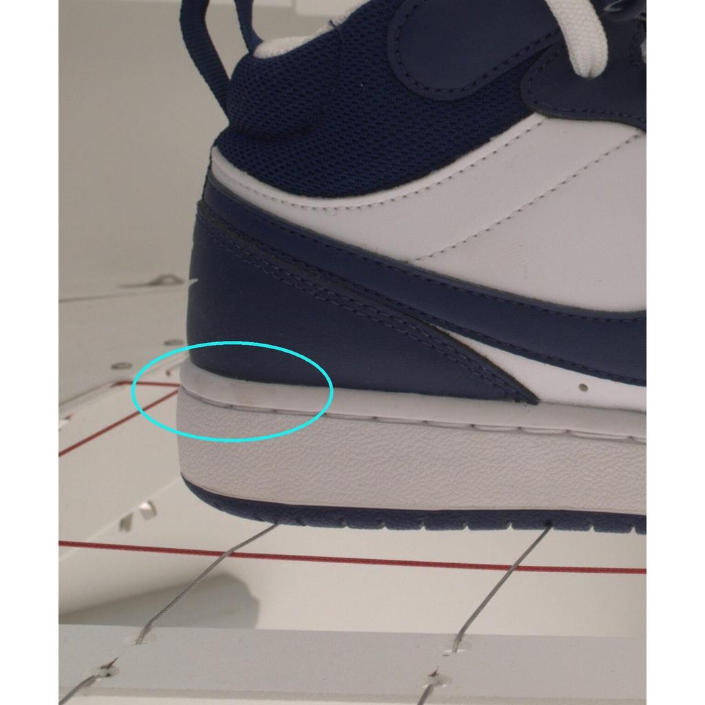 Pre-owned NikeCourt Borough Mid 2 GS CD7782-107-P26095761785060