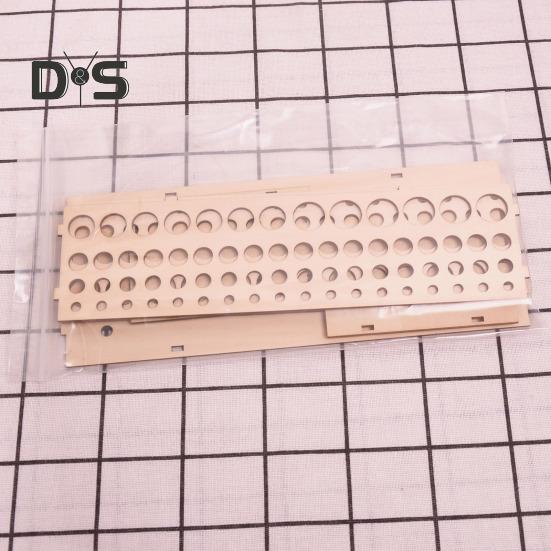 Wooden Paint Brush Holder 67 Hole Pen Rack Wall-mounted Artist Brush Organizer Desk Artist Tool Organizer