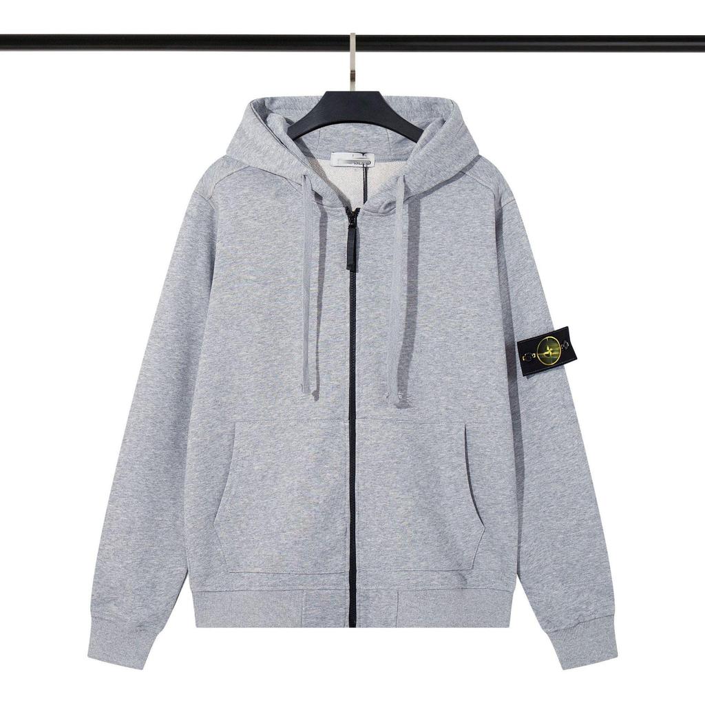 Однотонная толстовка с капюшоном и нашивкой - Версия 'Island Tide'