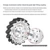 High-Quality 60mm Mecanum Wheel Set with Tight-Action Fixed Couplings - Ideal for DIY and Educational Projects