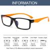 Computer Vintage Square Ultra Light Frame Eye Protection Eyeglasses Anti-Blue Light Glasses