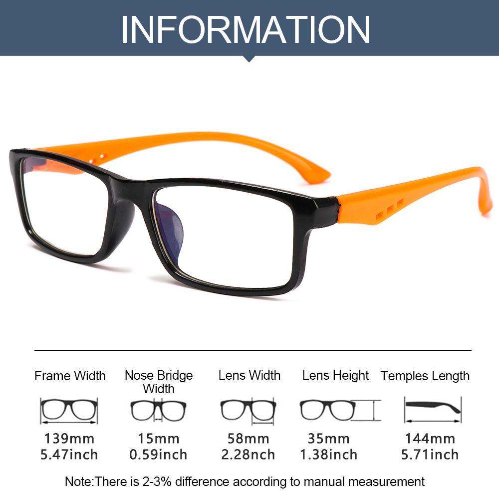 Computer Vintage Square Ultra Light Frame Eye Protection Eyeglasses Anti-Blue Light Glasses