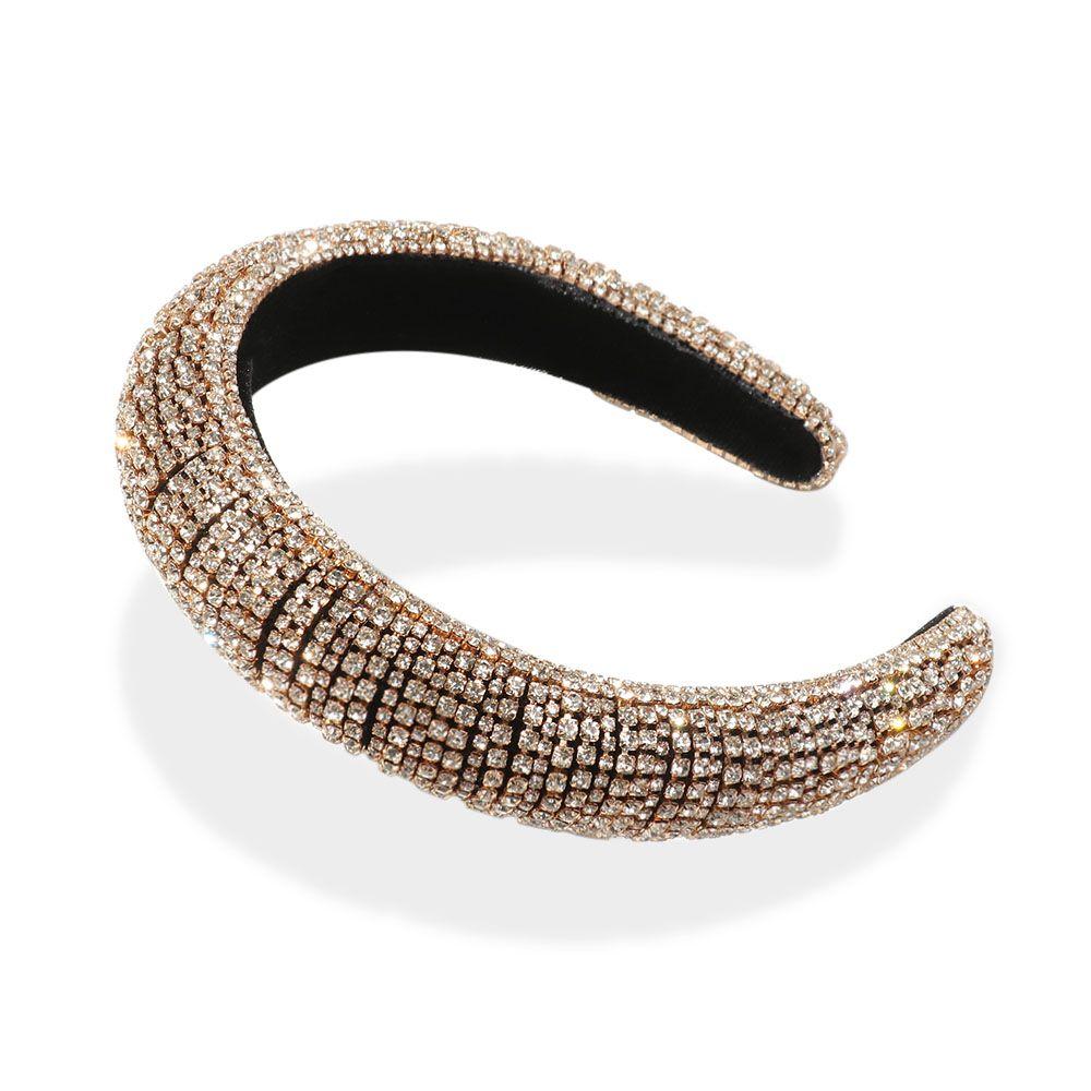 Роскошный обруч для волос повязка на голову со стразами жемчугом тиара в стиле барокко полностью из хрусталя свадебный головной убор