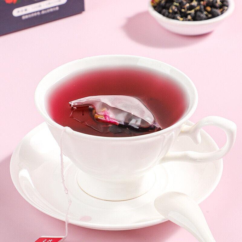 Черный чай из ягод годжи и шелковицы, пакетированный, фруктовый чай, холодный завар -120 г