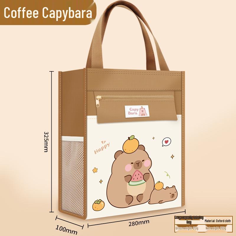 Креативная детская сумка для рисования: Дизайн большой вместимости и высокой ценности с двусторонними карманами и прочной молнией. Идеально подходит для репетиторства и художественных принадлежностей.