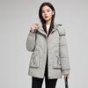 New Versatile Cotton Jacket for Women Mid-length Thickened Bread Jacket for Winter Large Size Hooded Cotton Jacket