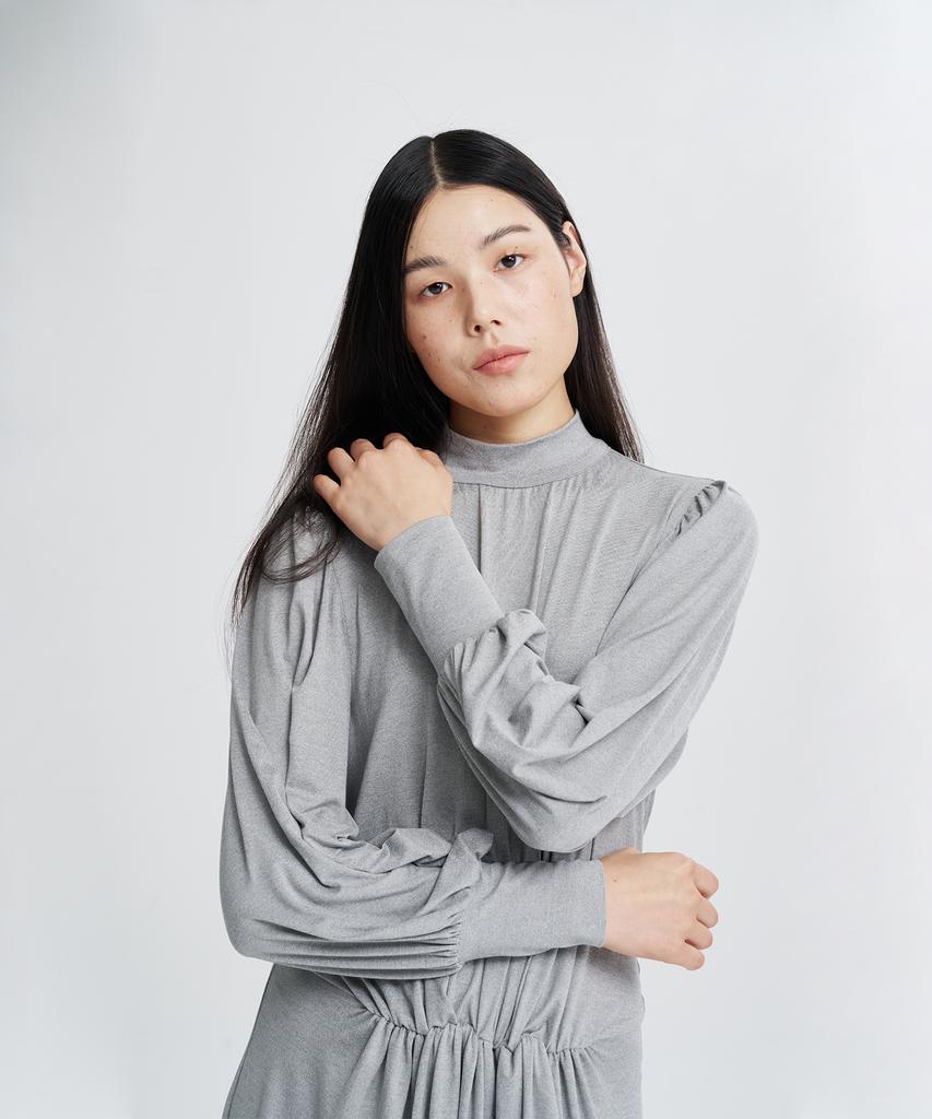 Haipeogeullipeu Column Jersey Dress