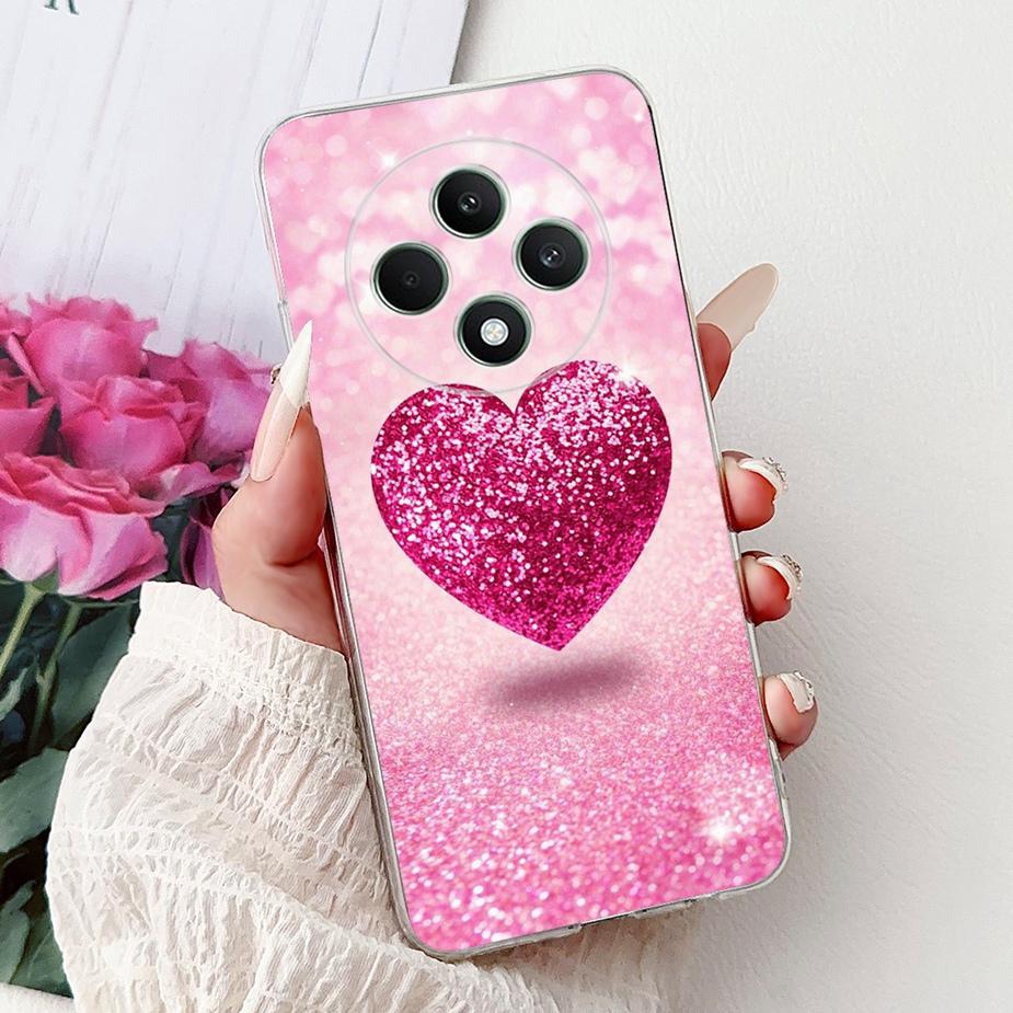 Чехол для Oppo Reno 12F 5G Reno12 FS CPH2637 Цветы Расписная Крышка Мягкий Силиконовый Чехол Для Oppo Reno12 F 4G Reno12F Корпус