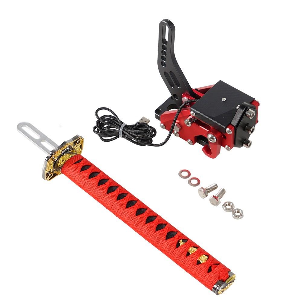 Катана ручной тормоз 15/26 см квадратная пластина самурайский меч ПК SIM имитация гоночной игры для G25/27/29 T300 T500 без зажима