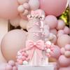 Oversized Pink Bow Cake Toppers for Girls EVA Foam Bowknot Princess Cake Decorations Wedding Cake Topper for Baby Shower