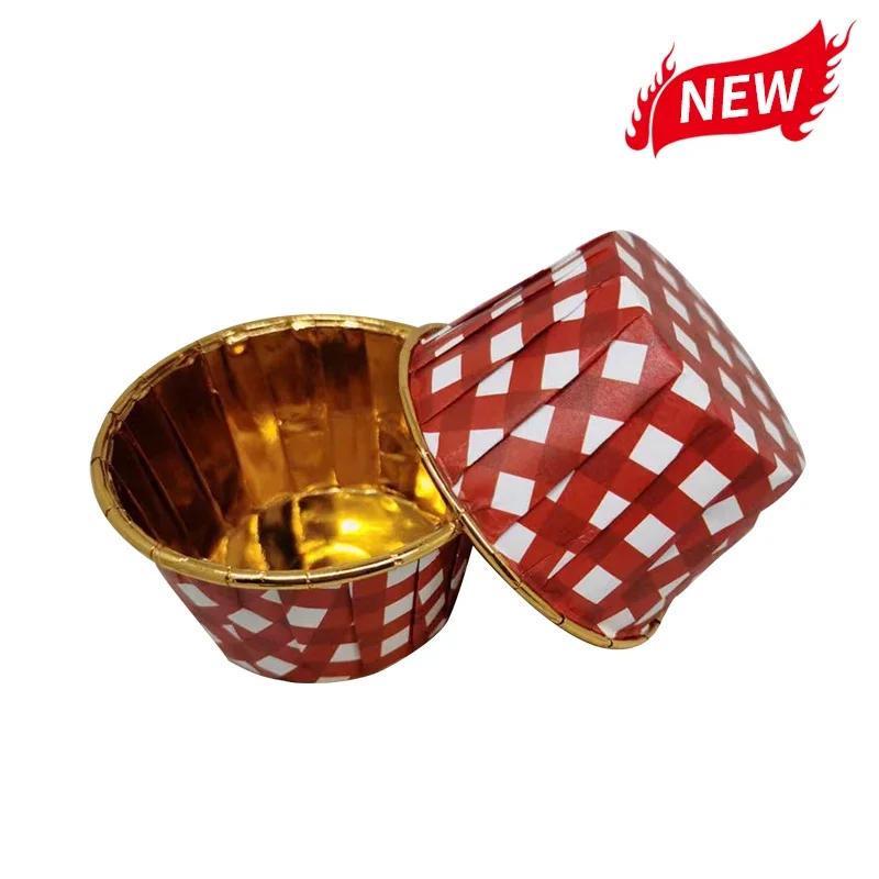 50pcs Large Cupcake Paper Cup Oilproof Cupcake Liner Baking Cup Tray Case Wedding Party Cake Stand Silicone Molds