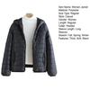 Fall Winter Women Jacket Thick Padded Warm Windproof Soft Zipper Closure Loose Cardigan Hooded Long Sleeve Lady Down Coat