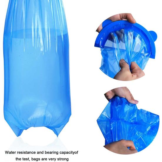 8Pcs Trash Bags Baby Breeze Diaper Pail Refill Bags Odor Absorbing PE Material Large Capacity Diaper Bin Trash Bags