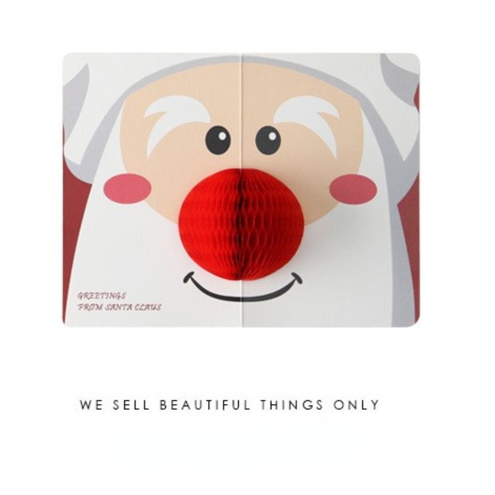 Gifts Santa Claus Blessing Cards Greeting Cards With Envelope Christmas Postcard Thank You Cards