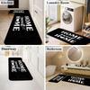 Classic Home Sweet Home Floor Mat, Flannel Door Mat, Non-slip and Dirt-resistant Carpet By The Bedroom Bedside
