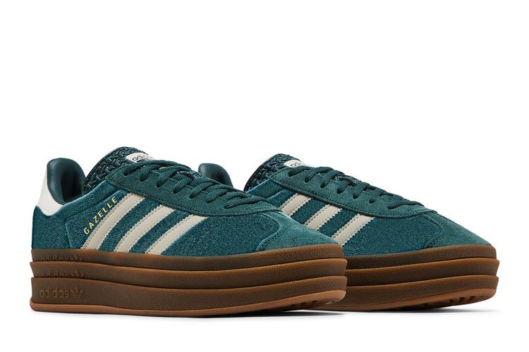 adidas Газель Смелый Минерально-Зеленый Бархат (Женский)