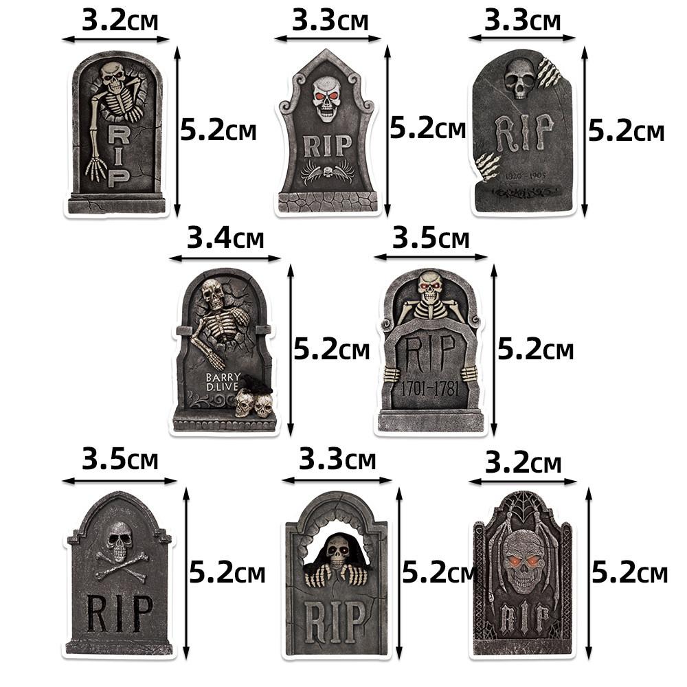 Theme Skeleton Tombstone Confetti Halloween Party Decoration Throwing Props