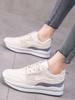 Модные спортивные кроссовки на платформе для женщин, новые дышащие легкие повседневные кроссовки женские на плоской подошве со шнуровкой белые кроссовки Tenis Feminino