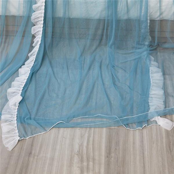 Новая кружевная москитная сетка принцессы с балдахином, двухслойная пряжа для кровати, балдахин, складное постельное белье, занавеска, сетка для постельного белья