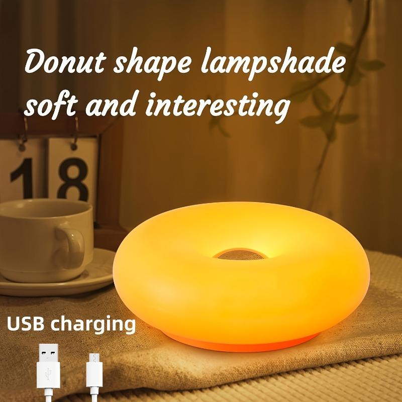 Circular Wall Lamp, Bedroom Touch Orange Bedside Lamp, Ambient Light