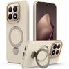 For Xiaomi 15T Magnetic Case Rotating Ring Kickstand TPU + PC Back Cover