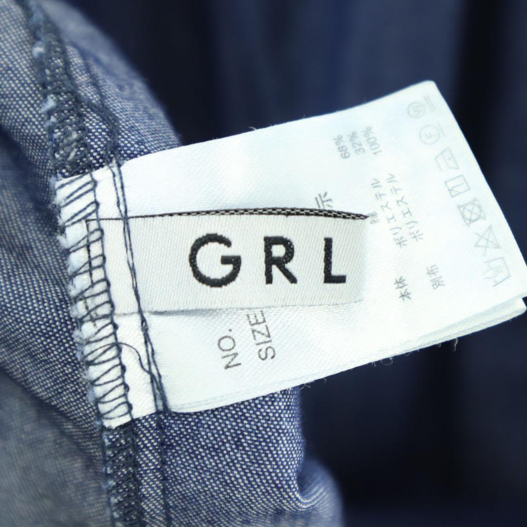 Косметические товары GRAIL Платье без рукавов с оборками, многоярусное, длинное F Синий деним Женское Б/У