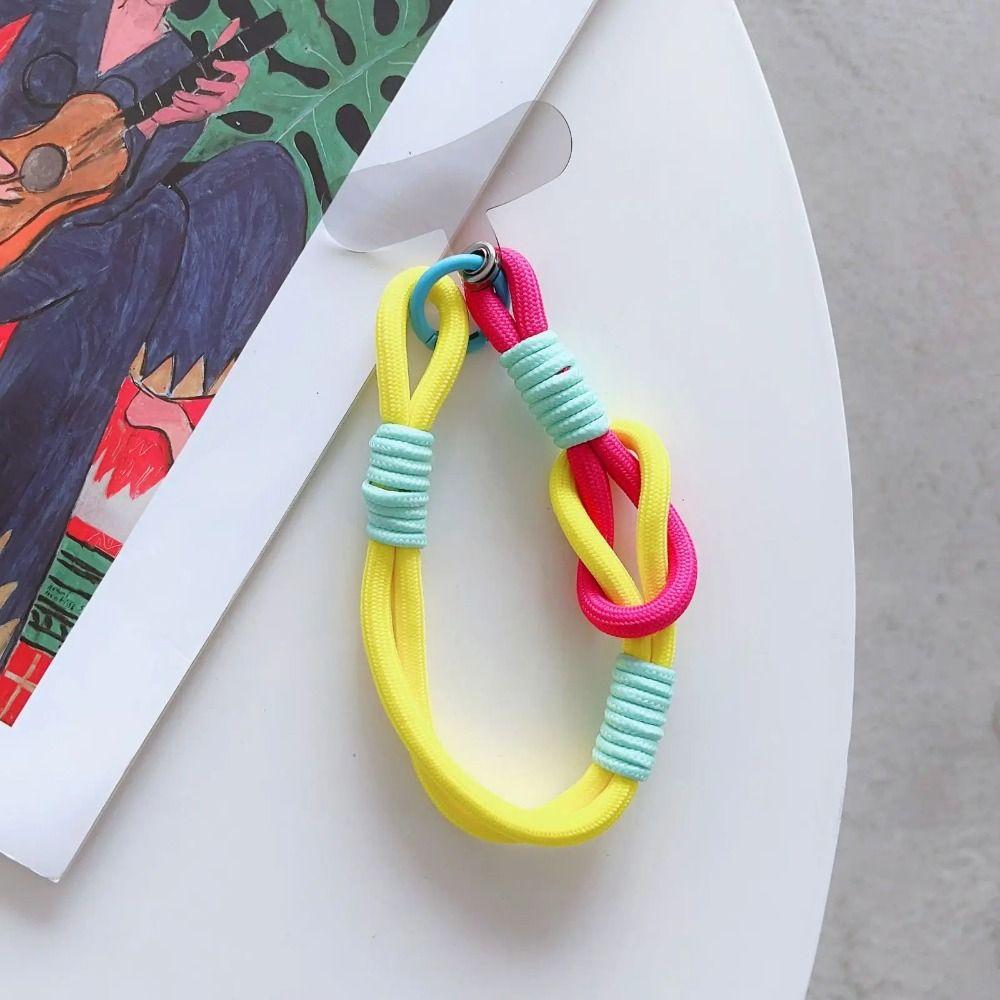 Дофаминовый ремешок на запястье Цветной чехол для телефона Аксессуар Подвеска Модный Красочный Короткий Подвесной Шнурок Сумка