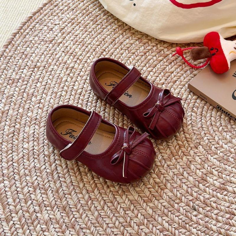 Children's Fashion Leather Shoes Little Girl High-end Princess Shoes Baby Soft Sole Shoes Lightweight Performance Shoes