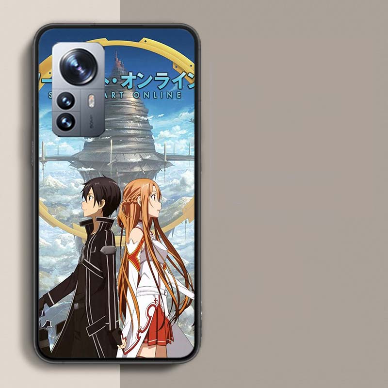 Чехол для телефона Sword Art Online SAO Аниме для Redmi Note 15 Pro 5G 14 13 12 Pro Plus 11 11T 11E 11S 10 Pro 10S 9 9S Чехол Мобильный Прозрачный