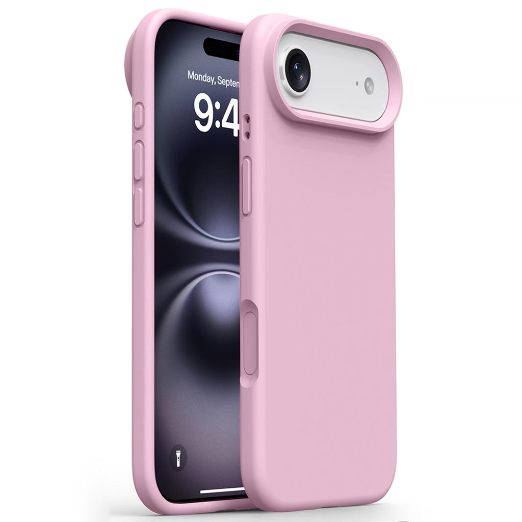 For iPhone 17 Air Case Soft Microfiber Lining Liquid Silicone+PC Phone Cover