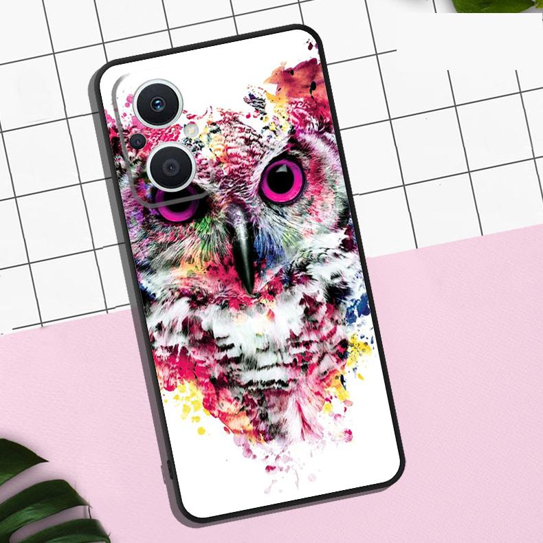 Cartoon Owl Case For OPPO Reno 11 12 13 F 8T 7 8 10 Pro OPPO Find X8 Pro X3 X6 Pro X5 Lite Cover Coque