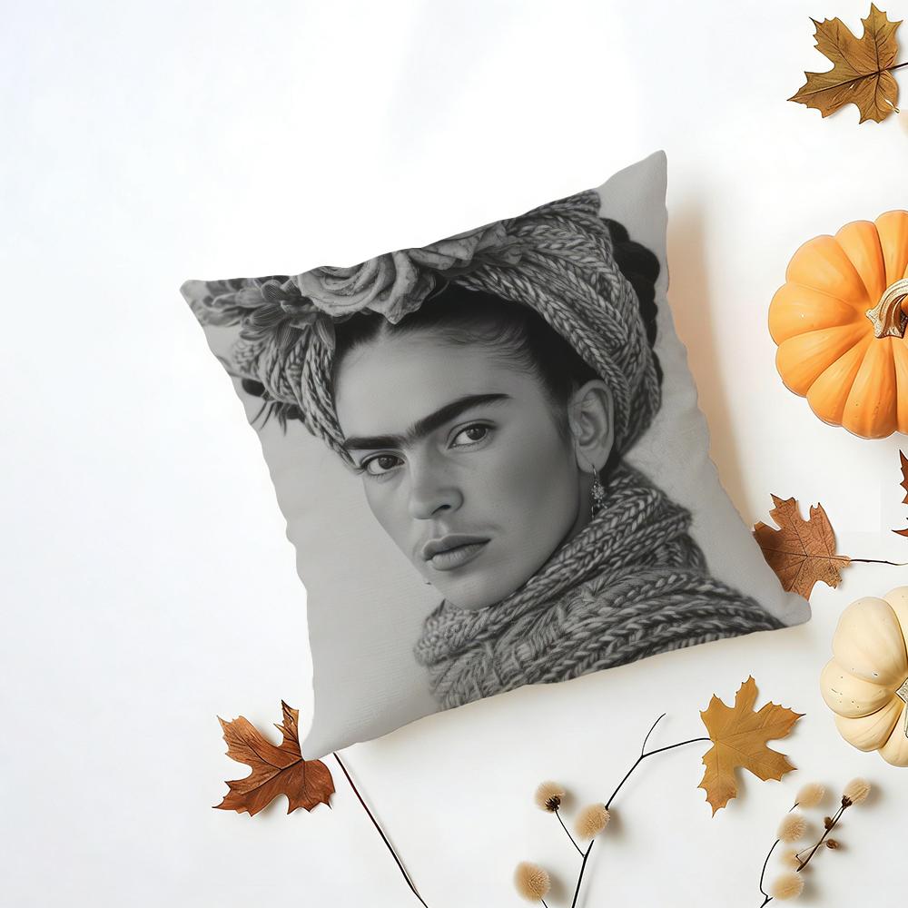 FFrida KKahlo Cushion Cover Iceland Washable Linen Soft for Daily Sofa Bed Home Room Decor