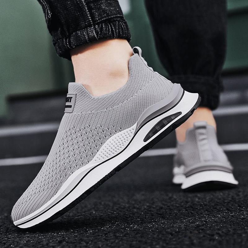Обувь в стиле athleisure, тканевая обувь, мокасины, однослойная вязаная ткань, для ленивой езды, грязеотталкивающая туристическая обувь