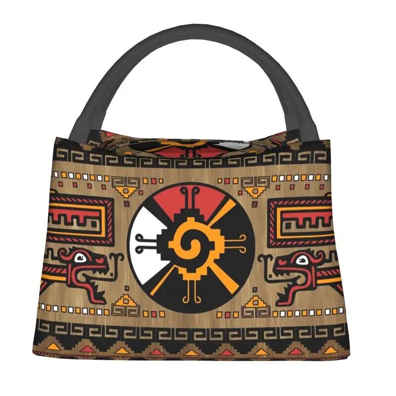 Изолированная сумка-тоут Hunab Ku Mayan Symbol для женщин, портативный термохолодильник, бенто-бокс для кемпинга и путешествий на открытом воздухе