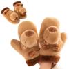 Windproof Capybara Plush Glove Cute Kids Winter Gloves Outdoor Riding Mittens Autumn Winter