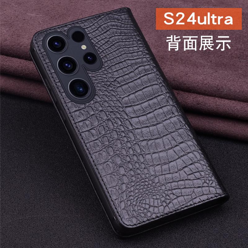 Роскошный Кошелек из Натуральной Кожи Чехол-Телефон Для Samsung Galaxy S26 S25 S24 Ultra Plus Слот для Кредитных Карт Денег Чехол-Держатель