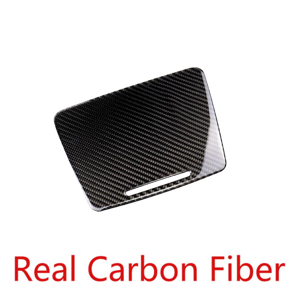 Carbon Fiber Water Cup Holder Panel for C E Class GLC Interior Car Sticker Trim
