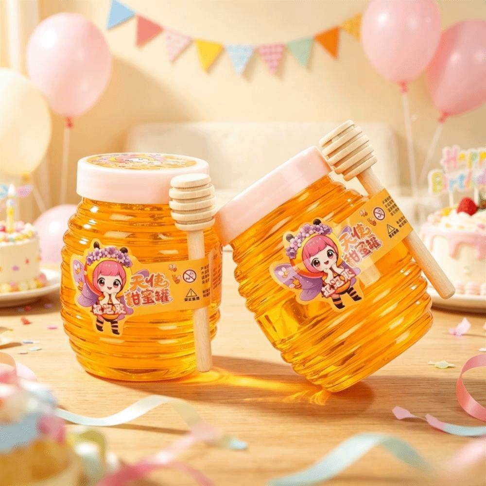 Transparent Reduce Pressure Toy Fluffy Foam Bubble Putty Toy Perfect Honey Slime Toy Gifts