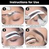 10/30/60 шт. Одноразовый трафарет для дизайна бровей, тинт для бровей, вспомогательная наклейка для аэрографии для придания формы бровям с одинарным