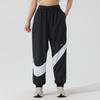 Nike Comfortable Stylish Versatile Knitted Sports Pants Women Bottoms Black HM8977-010