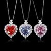 Ювелирное изделие Птичье гнездо огранка ретро большое ожерелье с кулоном в форме сердца основной камень 20 * 20