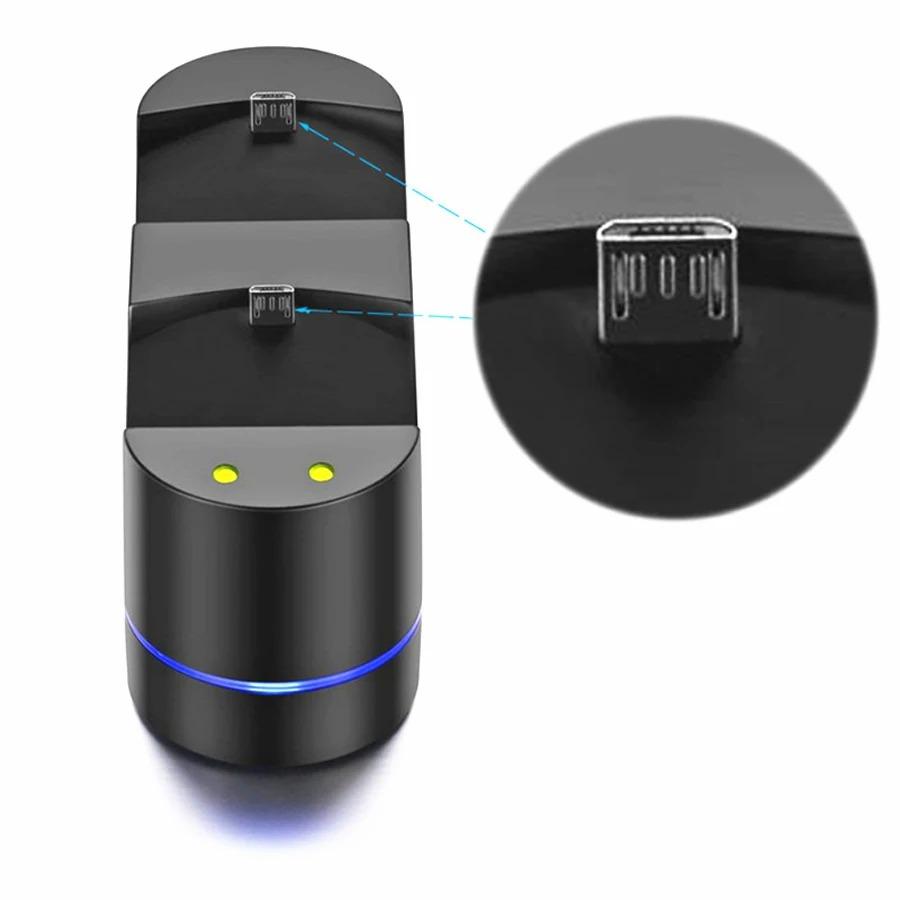 PS4 Controller Charger for Sony PS4 / PS4 Pro / PS4 Slim DualShock 4 Controller, Dual USB LED Indicator Light