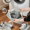 Fluffy Chenille Shoe Washing Bag Zipper Closure Shoes Cleaning Bag Washing Machine Bag  Household