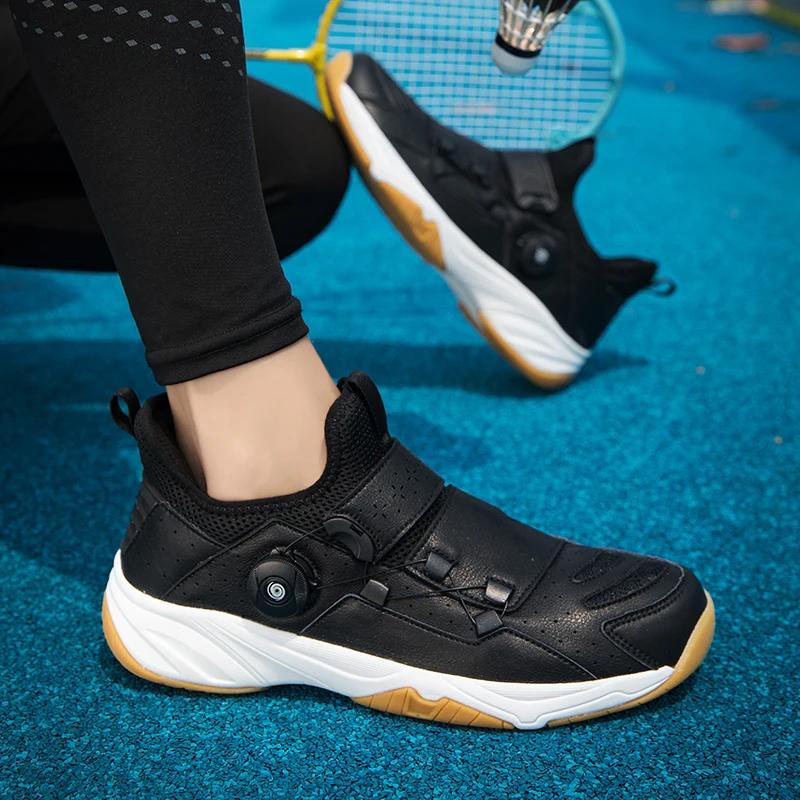 Новые дышащие кроссовки для бадминтона, большой размер 36-46, нескользящие кроссовки для волейбола, мужские качественные теннисные кроссовки, спортивная мужская теннисная обувь