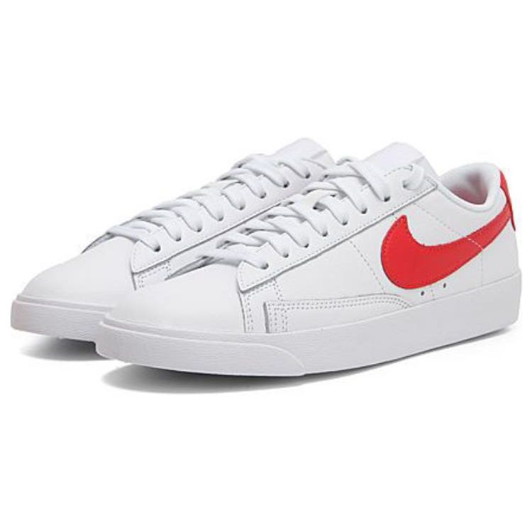 Nike Блейзер Прочные Дышащие Низкие Кеды Женские Кроссовки Белые AA3961-109