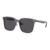 Солнцезащитные очки RayBan квадратной формы с деталью логотипа унисекс для пары темно-серые